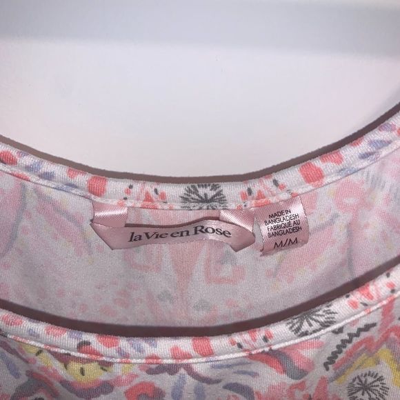 La Vie En Rose | Pajama pink tank top - Picture 3 of 3